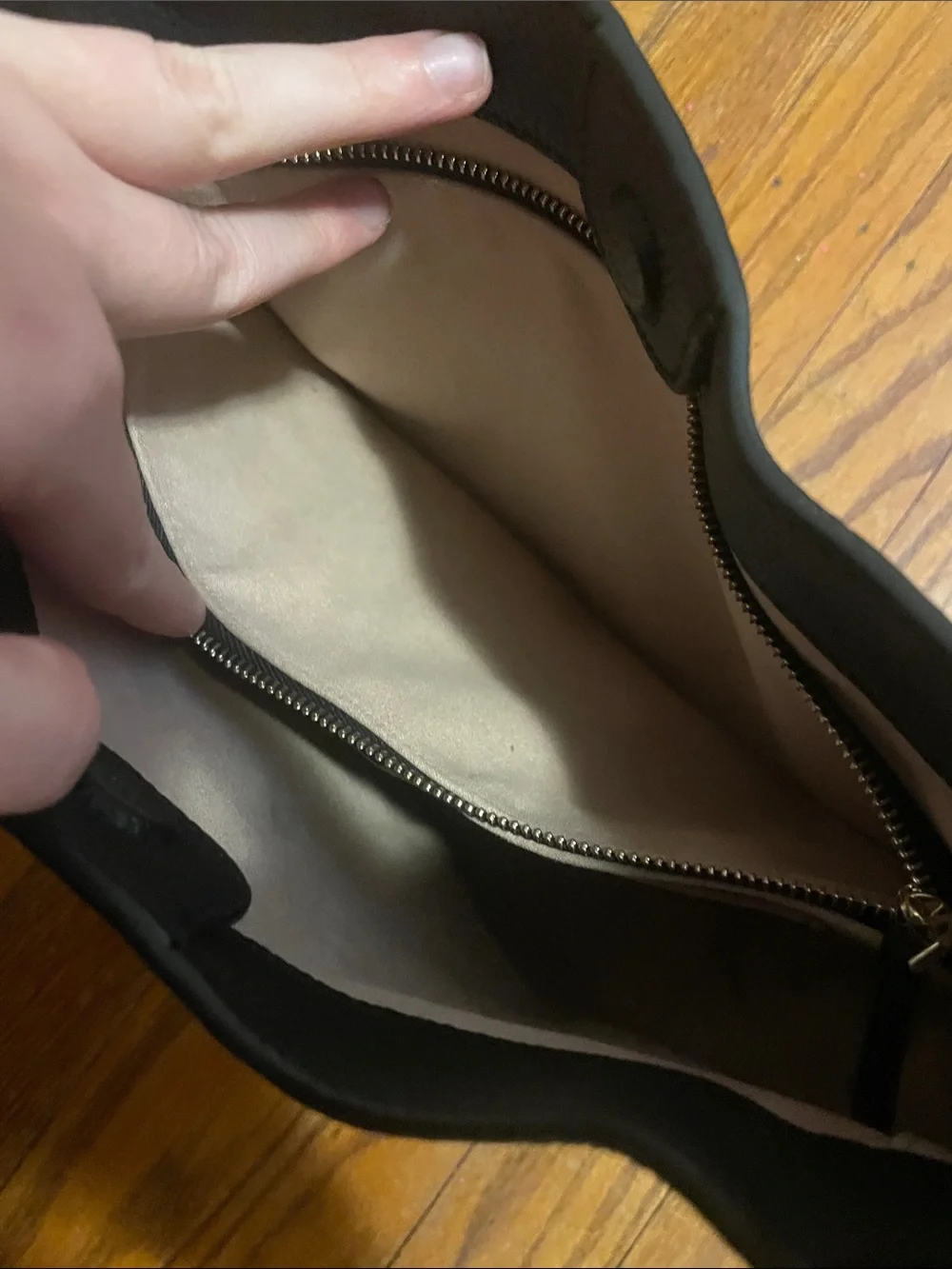 Kate Spade Black Pebbled Genuine Leather Shoulder Hobo | Gold Hardware - Picture 4 of 5